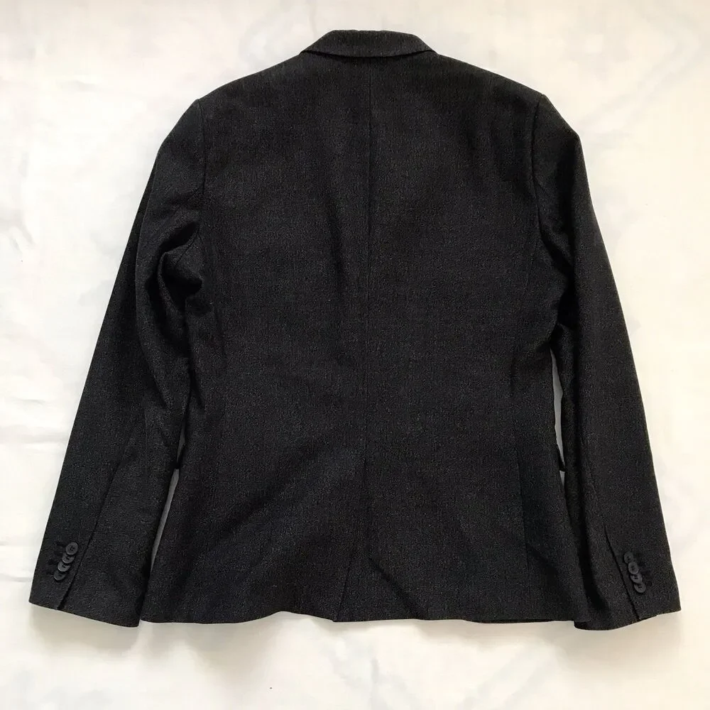 H&M Mens Size 40R Gray Slim Fit Tailored Blazer Jacket Suit Coat Business Casual